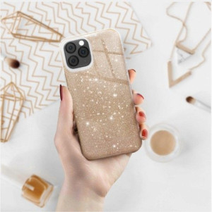 Etui Shining Samsung Galaxy A21s  Złoty
