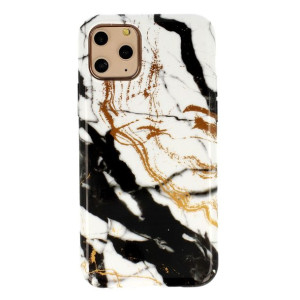 Marble Silikon  Wzór 3 Samsung A50  Czarny/Złoty