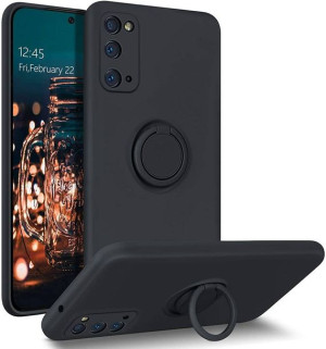 Etui Silikonowe Ring  Samsung Galaxy A71  Czarny