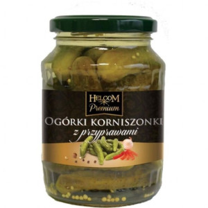 Helcom Ogórki korniszony z przyprawami 370ml