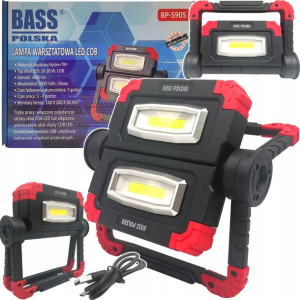 Akumulatorowa Lampa Led Cob Składana Podwójna Bass