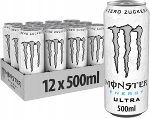 MONSTER ENERGY DRINK Ultra ZERO Napój 500ml x 12