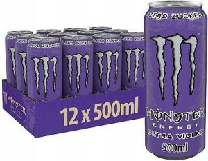 MONSTER ENERGY DRINK Ultra Violet Napój 500ml x 12