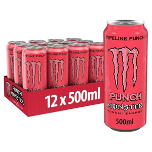 MONSTER ENERGY Punch Pipeline Napój 500ml x 12