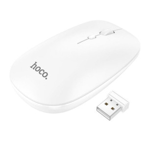 HOCO bezprzewodowa mysz / myszka 2,4G DPI 1600 ART GM15 biała