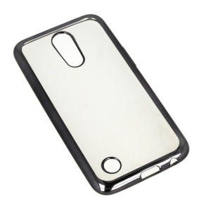 Etui Bumper Xiaomi Redmi 4a Przezroczysty Z Czarnym Paskiem