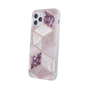 Nakładka Geometric Marmur Huawei P smart 2019 Inny Odcienie fioletowego
