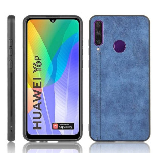 Etui Bumper  Skórzana nakładka Hybrid case Huawei Y5p  Niebieski