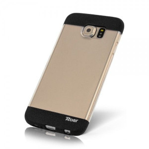 Elastyczne etui Roar Huawei P8 Roar Przezroczysty z czarnym paskiem
