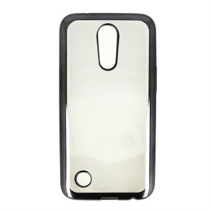 Etui Nakładka Clear Case Lg Q6 Przezroczysty Z Czarnym Paskiem