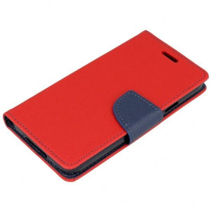 Etui Portfel Samsung A6 Plus  Czerwony/Granat