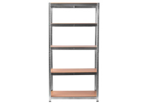 Regał metalowy 180x80x30 cm ocynkowany 5-półkowy z MDF 5 mm TC-030A PSB