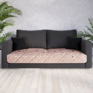 Narzuta Na Fotel Lub Sofę 70 X 160 Cm Pudrowy Róż