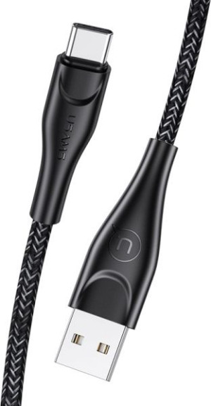 Kabel pleciony USAMS U41 USB-C 3m 2A czarny/black SJ398USB01 Fast Charge