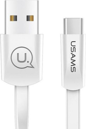 Kabel płaski USAMS U2 USB-C 1,2m biały/white SJ200TC02