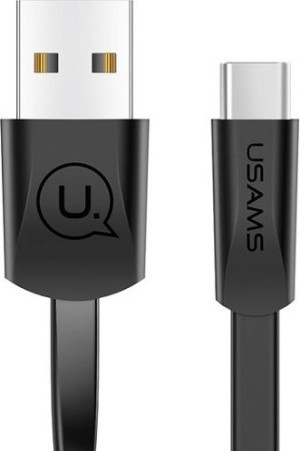 Kabel płaski USAMS U2 USB-C 1,2m czarny/black SJ200TC01