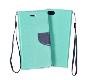 Etui Portfel Huawei Y7 Prime 2018  Miętowy/Granat