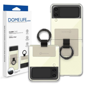Whitestone Clear Case Ring Etui do Samsung Galaxy Z Flip 4 Beżowe