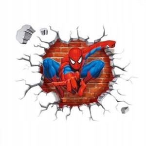 Naklejka Na Ścianę Spiderman Mural Dekoracja 45x50
