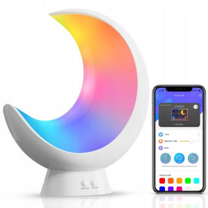 Inteligentna Lampka Nocna Księżyc Rgb Dla Dziecka