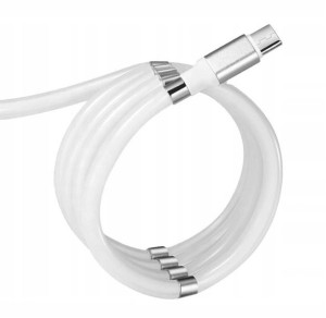 Kabel USB Magnetyczny Samozwijający  iPhone wszystkie modele od 5 do X