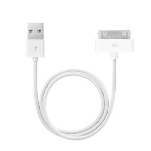 Kabel USB - IPHONE 4G/4S 1 Metr Apple iPhone 4/4S  Biały