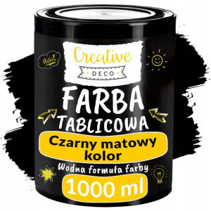 Farba tablicowa czarna do pisania kredą 1000ml