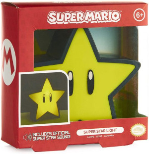 Lampka Super Mario - Super Star z dzwiękiem