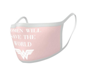 Maseczki na twarz WONDER WOMAN (SAVE THE WORLD)  (2 szt)