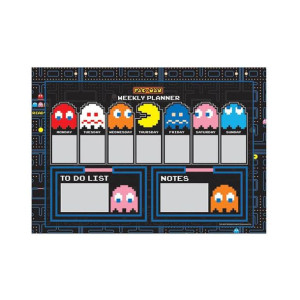 Zestaw planer biurkowy A4 plus naklejki PAC-MAN - HIGH SCORE