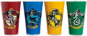 Zestaw 4 szklanek Harry Potter