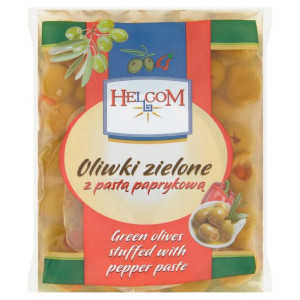 Helcom Oliwki zielone z pastą paprykową 195 g