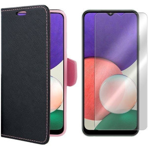 Etui Do Samsung Galaxy A22 5g Kabura Fancy + Szkło