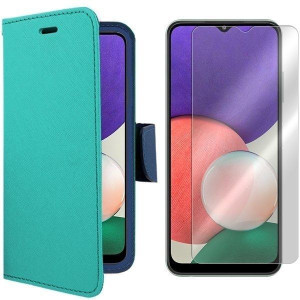 Etui Do Samsung Galaxy A22 5g Kabura Fancy + Szkło