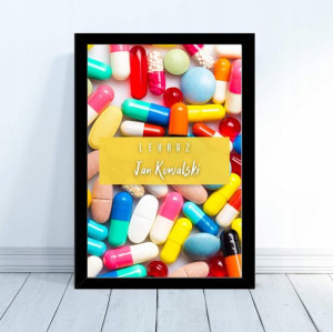 Personalizowany Plakat dla Lekarki 30x40cm prezent