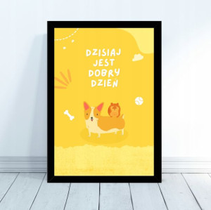 Plakat 'Dobry Dzień' w ramie 30x40cm rama