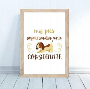 Plakat 'Mój Pies' w ramie 30x40cm rama