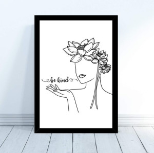 Plakat kobieta portret line art 30x40cm prezent