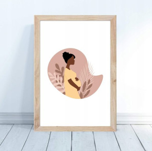 Plakat Mama 30x40cm prezent dla kobiety w ciąży