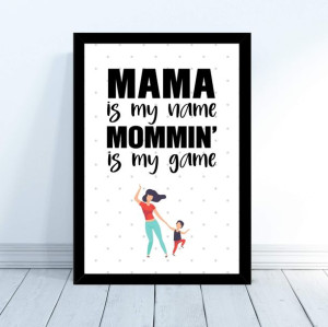 Plakat Mama Dziecko Macierzyństwo Syn 30x40cm