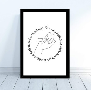Plakat Mama Miłość Dłoń 30x40cm prezent