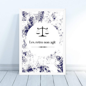 Plakat Prawnik Cytat Radca Prawny 30x40cm prezent