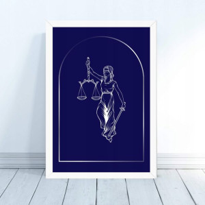 Plakat Prawnik Temida Kancelaria Radca 30x40cm