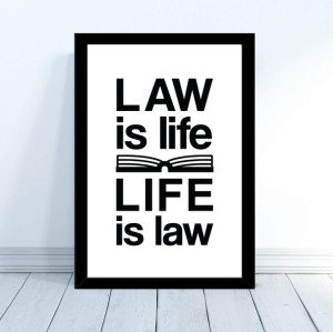 Plakat Prawnik Życie Adwokat Sąd 30x40cm prezent