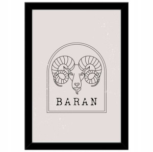 Plakat znak zodiaku Baran 30x40 cm prezent
