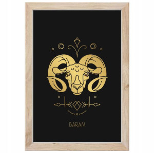 Plakat znak zodiaku Baran 30x40 cm prezent