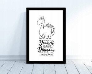 Chłopięcy Plakat Dinozaur Chłopiec Pokój 30x40cm