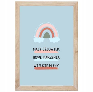 Plakat 'Mały Człowiek' RAMA 30x40cm