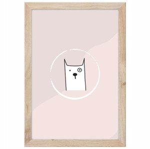 Plakat Kotek w ramie 30x40 cm minimalizm