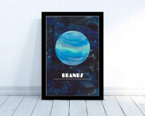 Plakat Uran Kosmos Planeta 30x40cm Planety